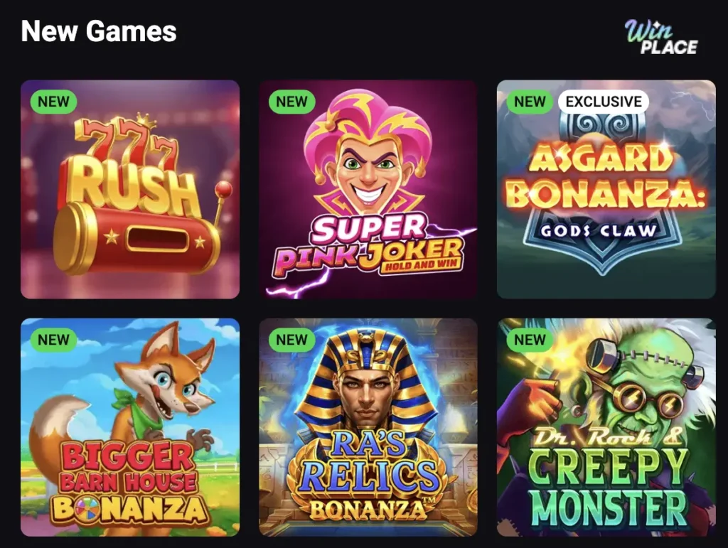 winplace new games